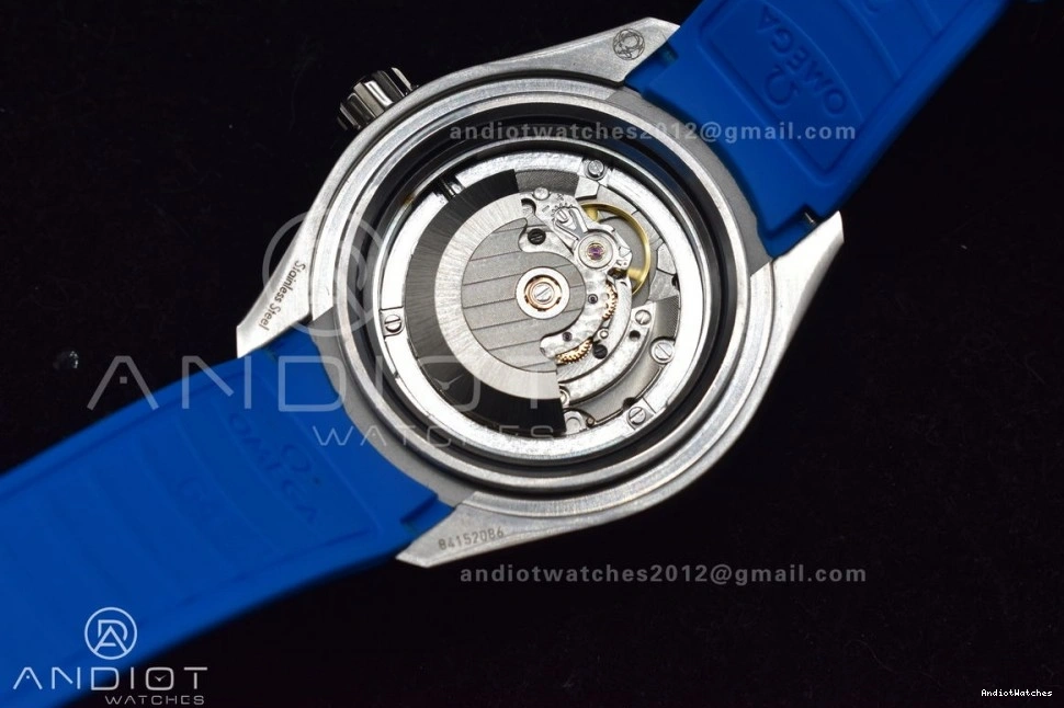 6000M Deep 1:1 Dial A Ultra TF Best Bezel Edition SS Ceramic Seamaster on Blue Rubber Strap White 1078 Black Versatile 0404